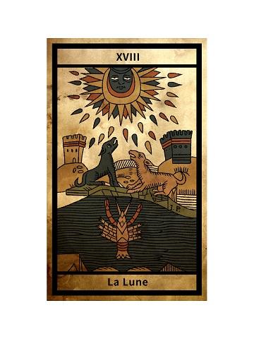 選んだカードから絵を見つめる